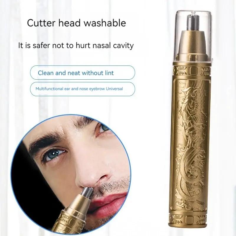 Goldener Drache und Phönix Nasenhaartrimmer Klare Nasenlöcher Klein und praktisch Waschen mit Messerkopf Unisex Bequemlichkeit