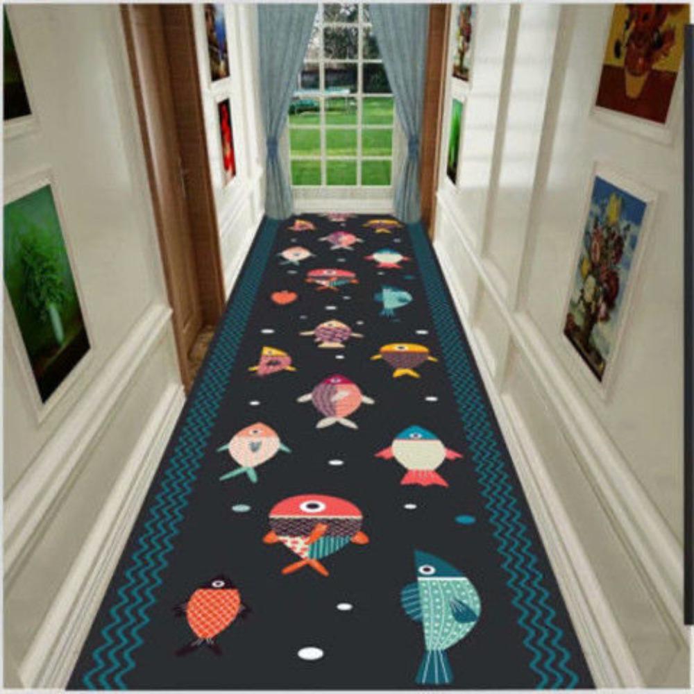 Moderní luxusní dlouhé koberce do chodby, rohož na schody, hotelové podlahové rohože, geometrický koberec do obývacího pokoje, kuchyně, rohož do chodby, tapis, alfombra