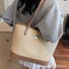 Woven Big Bag Women's 2025 New Korean Version of the Forest Shoulder Bag Summer Straw Tote Bag Retro Foreign Style Women's Bag