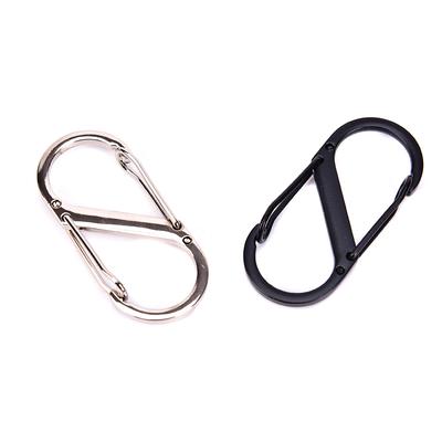 1Pc Multifunctional Outdoor Carabiners S-Shape Hooks Stainless Steel Quickdraws