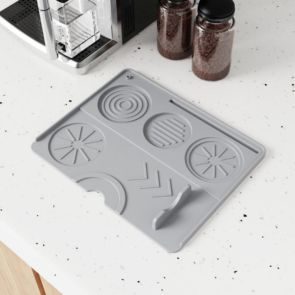Coffee Tamper Cushion Tool Silicone Pad Espresso Maker Bar Coffeeware Accessories Supplies Tamp Station Mat for Home and Cafe