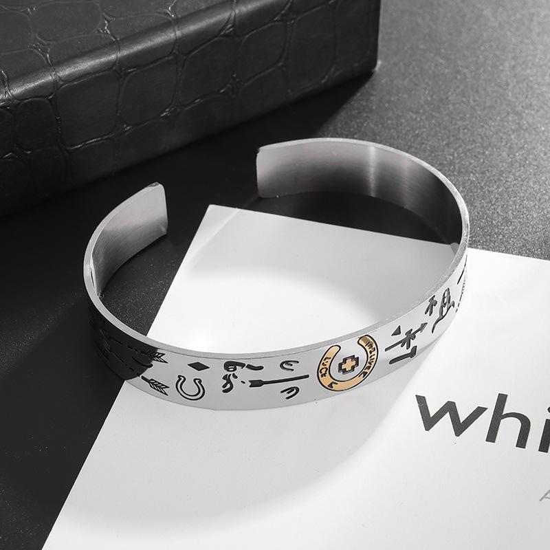 Five-pointed Star Moon Smiling Face Bracelet Girl Cartoon Open Mouth Bracelet