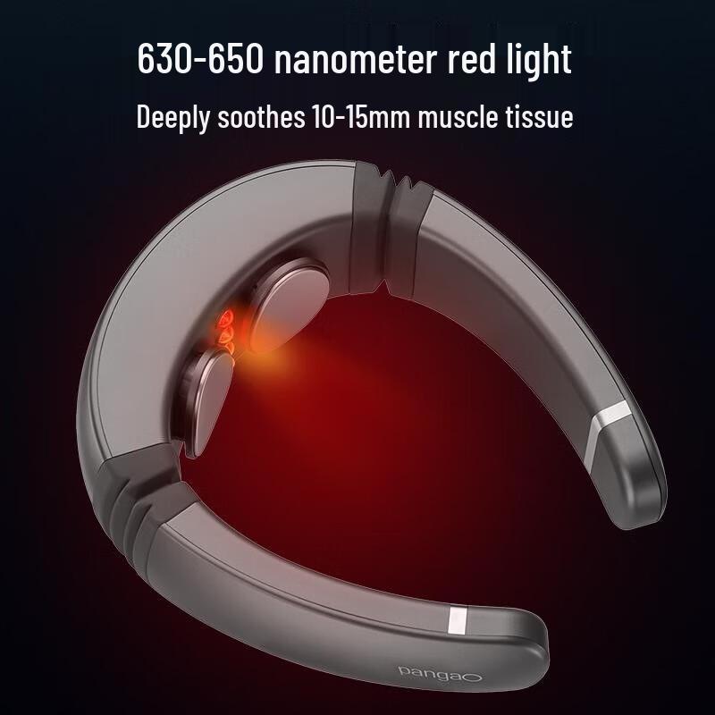 PANGAO P6 Neck Massager with Heat and VTP Dual Pulse CN Plug (adapter Included)