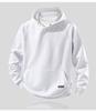 [Four fold buckle] Pinch fold design hooded sweatshirt for men in spring and autumn
