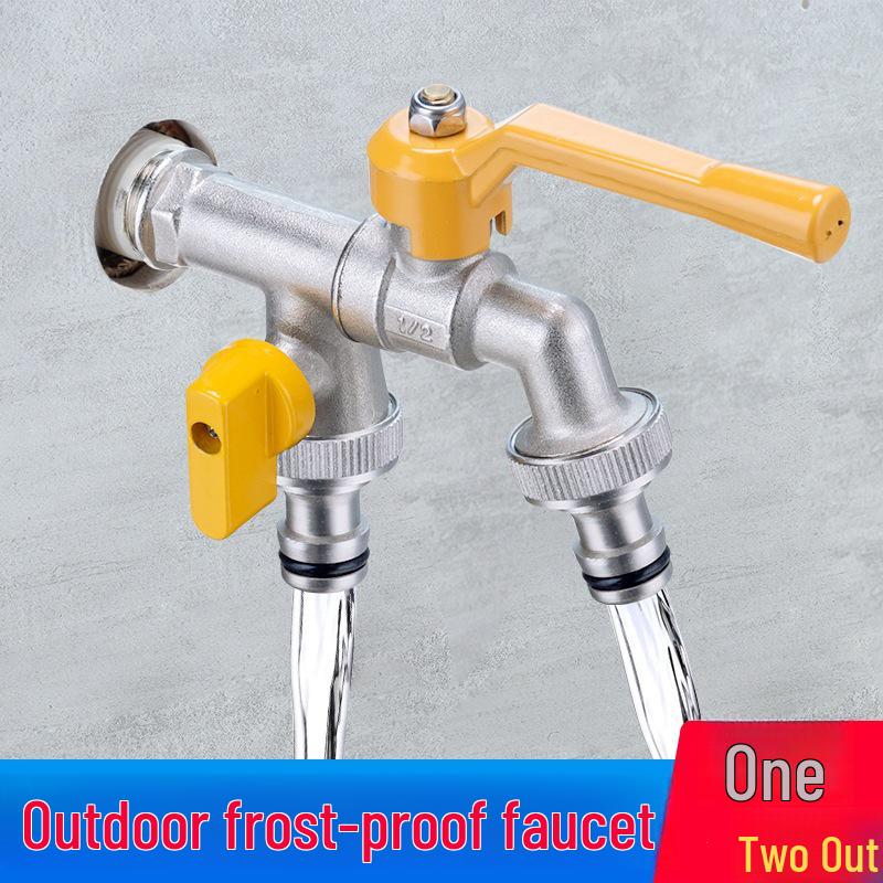 

Подвійний вуличний подовжувач крана для пральної машини та захисту від замерзання