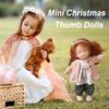 Mini Christmas Thumb Dolls Sleeping Cuddle Buddy Doll Toy Collecting Toys Stuffed Plush Toys for Boys Girls Kids Birthday Gifts