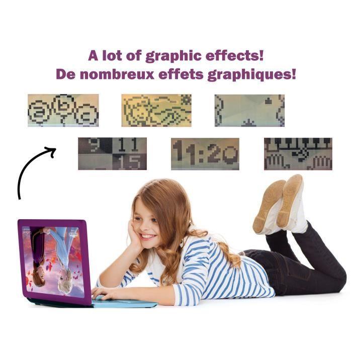 LEXIBOOK - Zweisprachiger Lerncomputer Die Eiskönigin - 124 Aktivitäten (Französisch Englisch) - Ab 4 Jahren