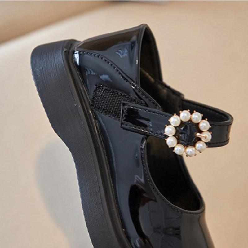 Dívčí princeznovské kožené boty Podzimní nové dívčí jednoboty Protiskluzové dětské boty Módní dívčí boty Pohodlí Prodej Dívčí Mary Jane