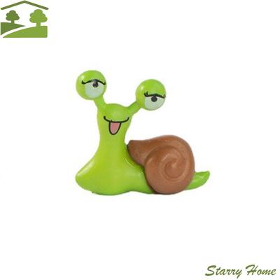 Crafts Cartoon Snails Fairy Art Creative Miniatures Figurines Simulated Exquisite Snail Sculpture Gift