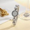 Ladies' light luxury compact hybrid diamond dot scale small dial pearl steel strip quartz watch