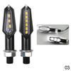 2Pcs Universal 9LED Motorcycle Turn Signal Indicator Light Blinker Double Sides Color Amber/Red/White
