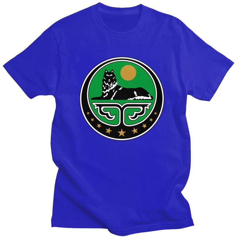 T-shirt Personalizzata Cecena Uomo Manica Corta Cotone Puro T-shirt Tempo Libero Stemma della Cecenia Magliette Streetwear
