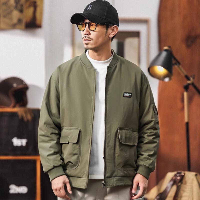 JEEP Men s Workwear Baseball Collar Bomber Jacket M