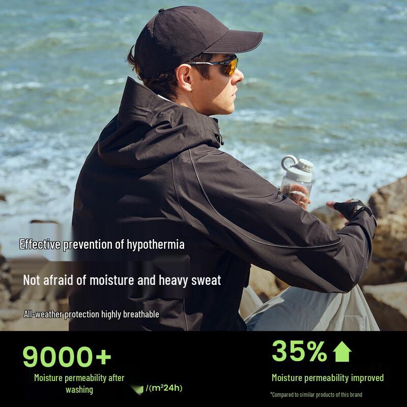 NVG·YOUNG Men's Short Waterproof Outdoor Jacket