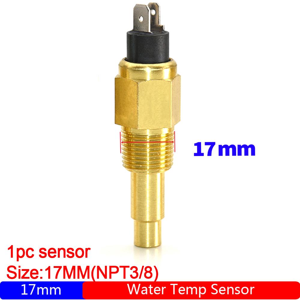 Universal vanntemperatursensor 3/8NPT 1/2NPT Vdo-måler Vdo-vanntemperatursensor 14MM 17MM 21MM for bilbil lastebilbåt