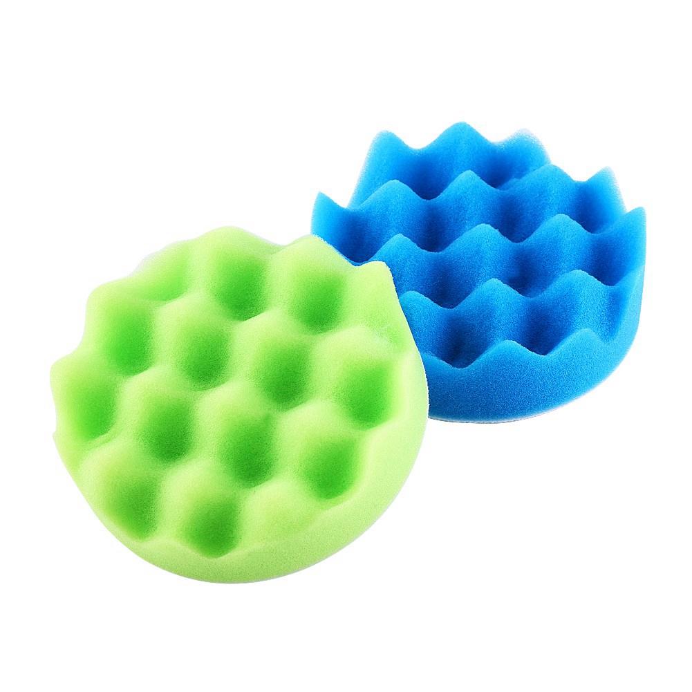 10Pcs Sponge Polishing Buffing Waxing Pad Kit For Car Polisher Buffer With Drill Adapter