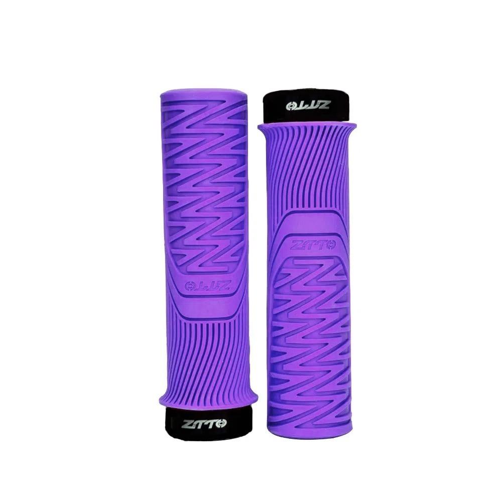 Universal ZTTO MTB Grips 33mm Anti-Slip Bicycle Grips Rubber Shock-Proof Lock-on Grip Mountain Bike Parts