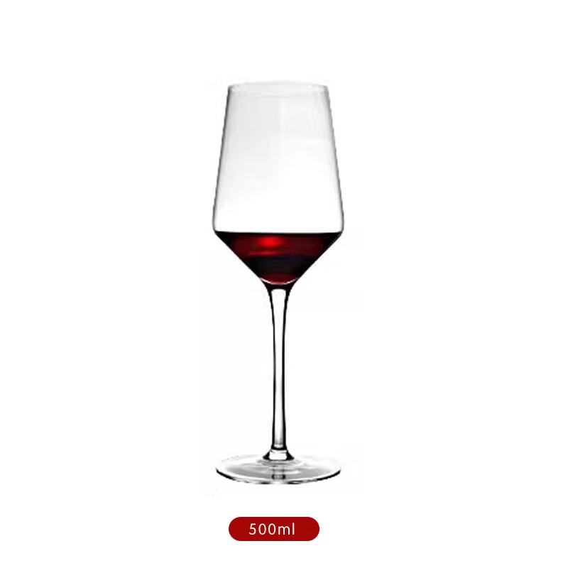 Handmade Large Belly Crystal Red Wine Glass