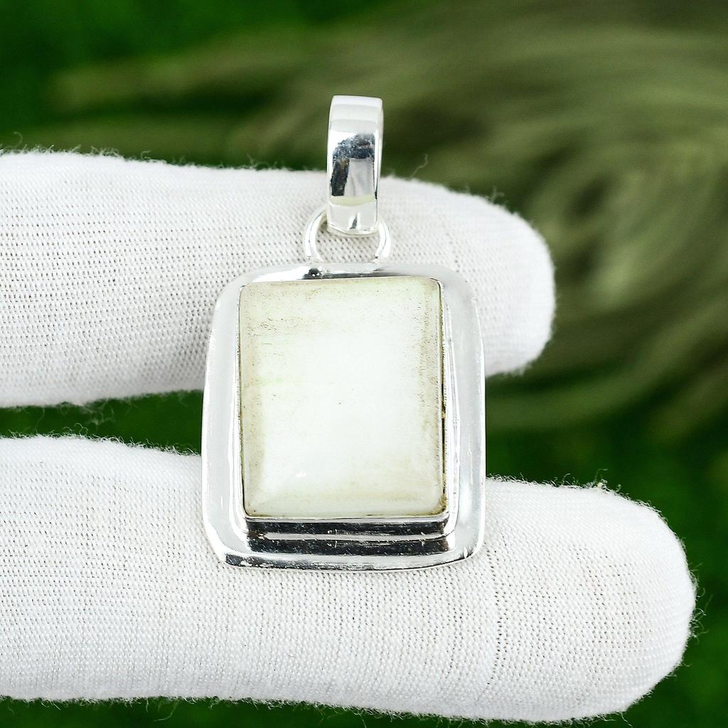 Natural Blue Rhodochrosite Gemstone Pendant 925 Sterling Silver Indian Jewelry