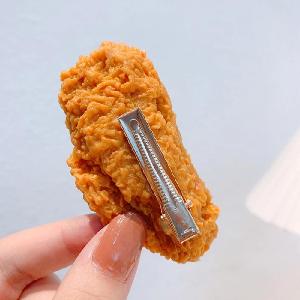 Simulation Fast Food Chicken Wings Hairpins Chicken Legs Simulation Food Hairpin Hair Clips
