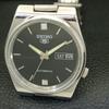 GENUINE VINTAGE SEIKO 5 AUTOMATIC 7009A JAPAN MENS BLACK DIAL WATCH A701594-5 R206b-a701594