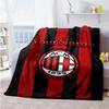 Ac Milan Customize Your Name Blanket Throw Customizable Blanket Comfortable Perfect for Picnics Bedding Living Room Livingroom Ideal for All Seasons