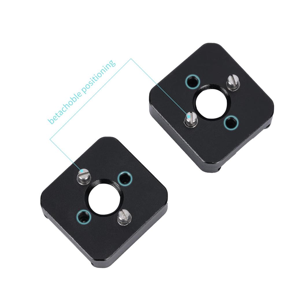 NICEYRIG Cold Shoe Mount of Detachable Locating Compatible with and Lightweight Camera Photography Accessory (Set 2), Pins, 1/4" 3/8" Cameras,