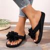 Fingered Flip Flops, Women's, Plus Size, Floral, Flat Bottomed Slippers, Sandals, Summer New Styles, Couple Sandals