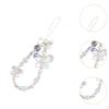 Cartoon Beaded Phone Lanyard Case Wrist Strap Wristlet Lightweight Stylish Key Chains Jewelry