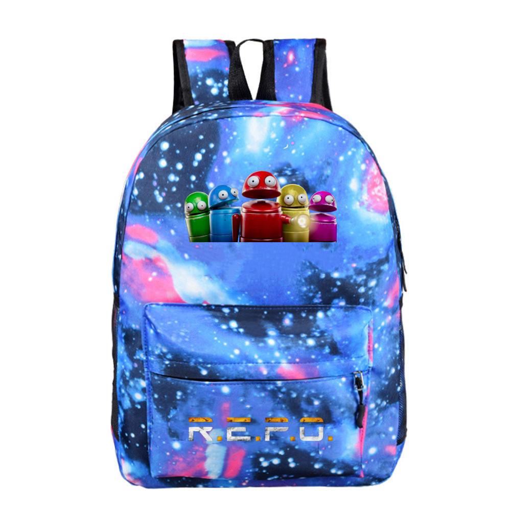 Repo Student Pattern Backpack Breathable Outdoor Use Schoolbag Gift Fashion