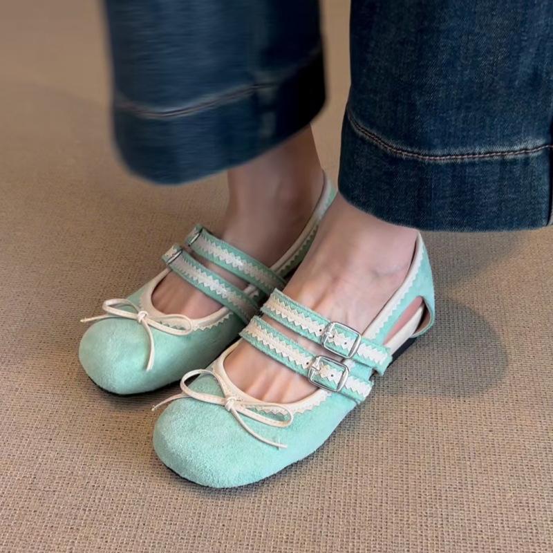 

Модные ретро балетки женские из мягкой кожи на липучке спортивные Мэри Джейн с лентой и бантом слипоны повседневная обувь для взрослых 40 зелёный