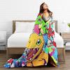 Digimon Adventure Super Soft Blanket  Decorative Plush Throw Blanket Novelty Couch Chair Flannel Bedspread Sofa Bed Cover