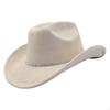 Adult Cowboy Hat, Wide Brim Western Headwear, Lightweight And Sturdy Polyester Party Suitable
