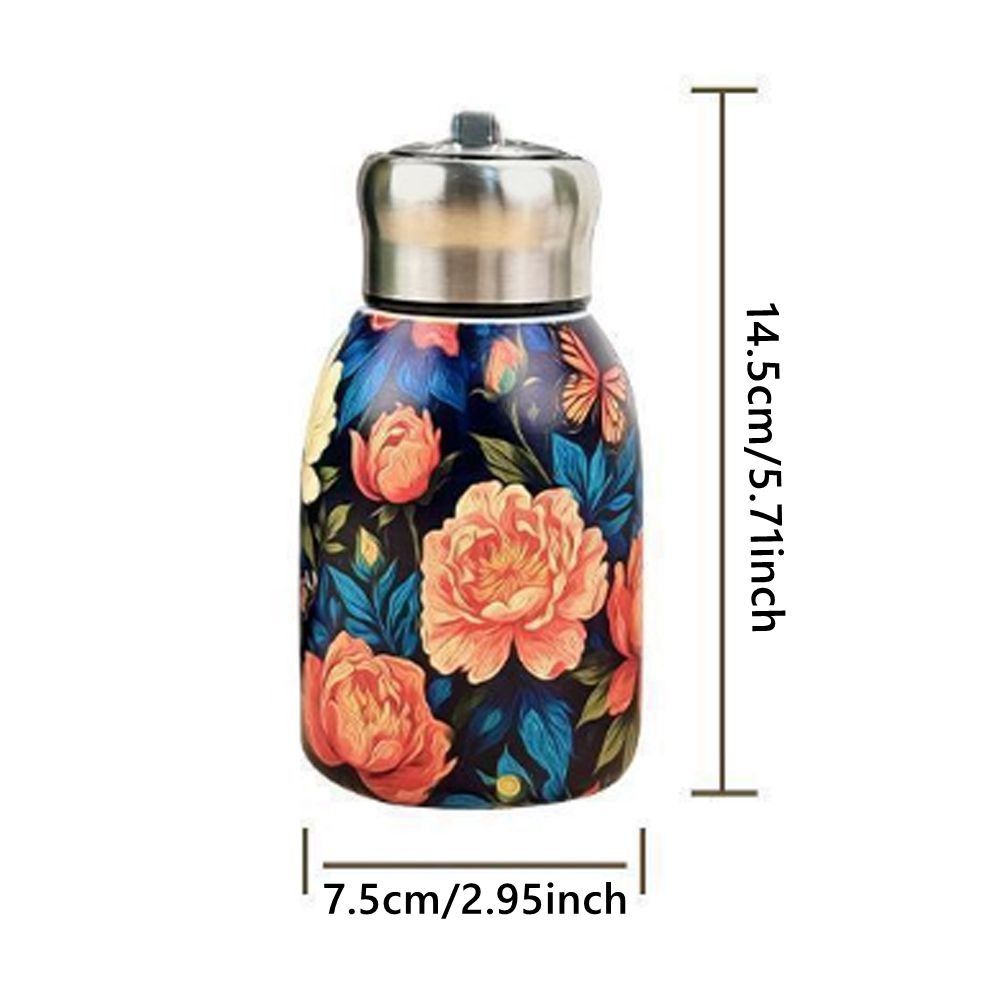 Stainless Steel Insulated Cup 300ml Slim Insulated Thermal Water Bottle  Outdoor Hiking