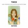 Twice TWICE UNIV. FASHION CLUB LENTICULAR FOTOKARTE Offizielle Fotokarte