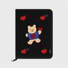 Covy Heart-black 11-inch Book Pouch