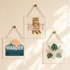 Square Clear Acrylic Wall Plaque Cat Art 20x20cm Smooth Edge Hanging Sign Home Decoration