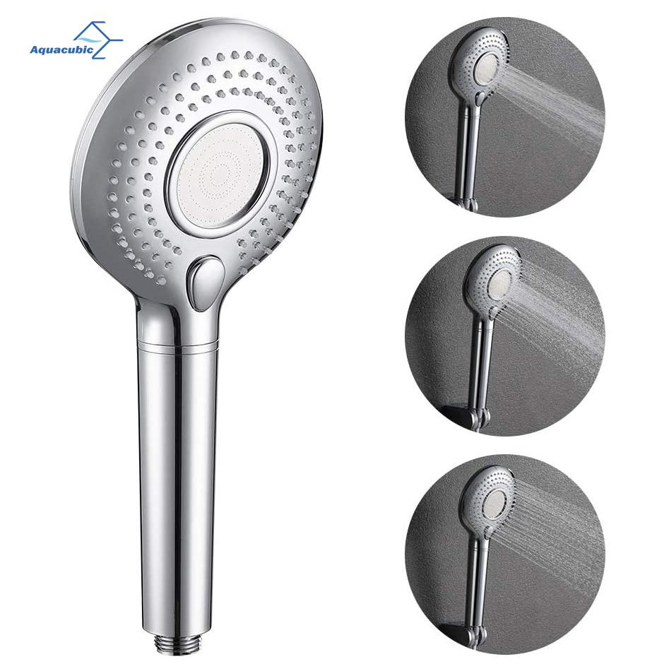 USA Stock High Pressure 3 Spray Mode Showerhead,Brushed Nickel Handheld Shower Head with Filter ABS Plastic