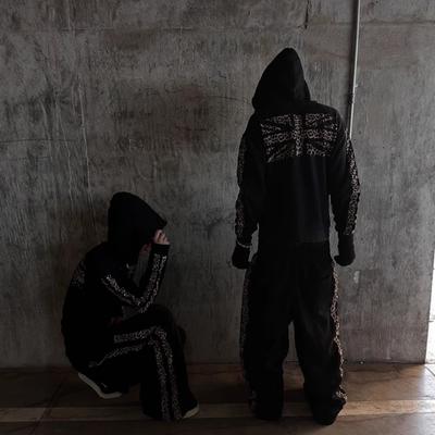 European and American Y2K Retro Trend Personalized Printed Zipper Hoodie