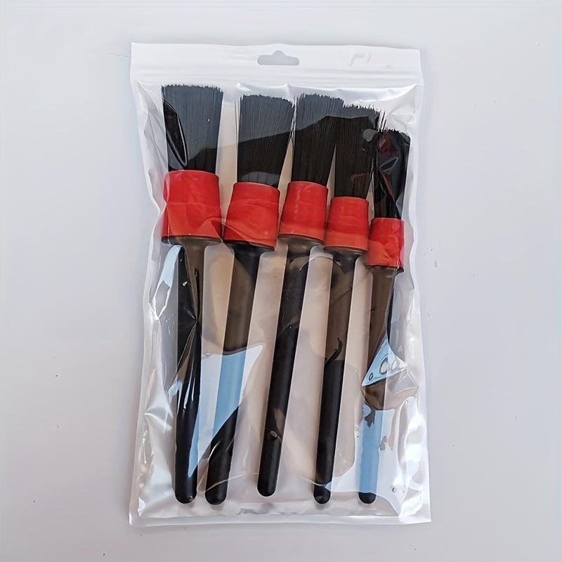 5 Car Beauty Brush Set, Car Interior Cleaning Detail Soft Brush Set, 5 Car Air Conditioner Beauty Brush Dashboard Soft Detail Brush