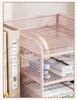 Desktop Metal File Organizer: Office Supplies Storage Rack and Data Archive Solution