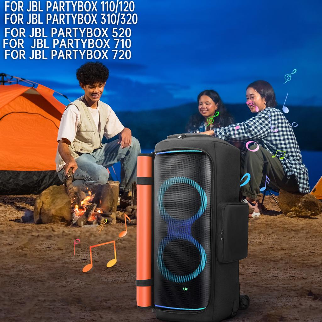 Waterproof Speaker Dust Cover for JBL PARTYBOX 520/310/320/710/720 Speaker Case Padded Speaker Protective Cover Storage Bag