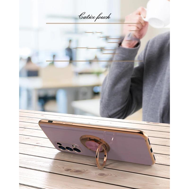 Luxury Plating Ring Holder Stand Phone Case For OPPO Realme 8 8Pro 4G 9 9Pro 10 11 12 12Pro + 5G 13 Pro Plus Back Cover Funda
