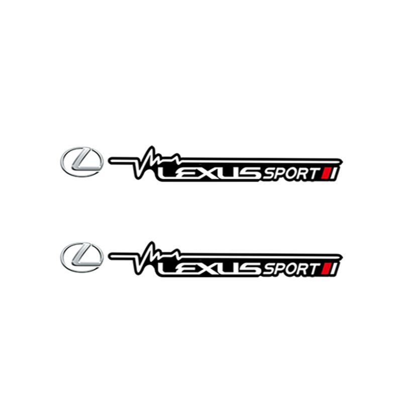 

2Pcs Car Wiper Decal Auto Body Window Sticker Accessories For Lexus F-SPORT ES RX NX LS UX LM LX GX LC RZ IS CT GS RC HS SC TX