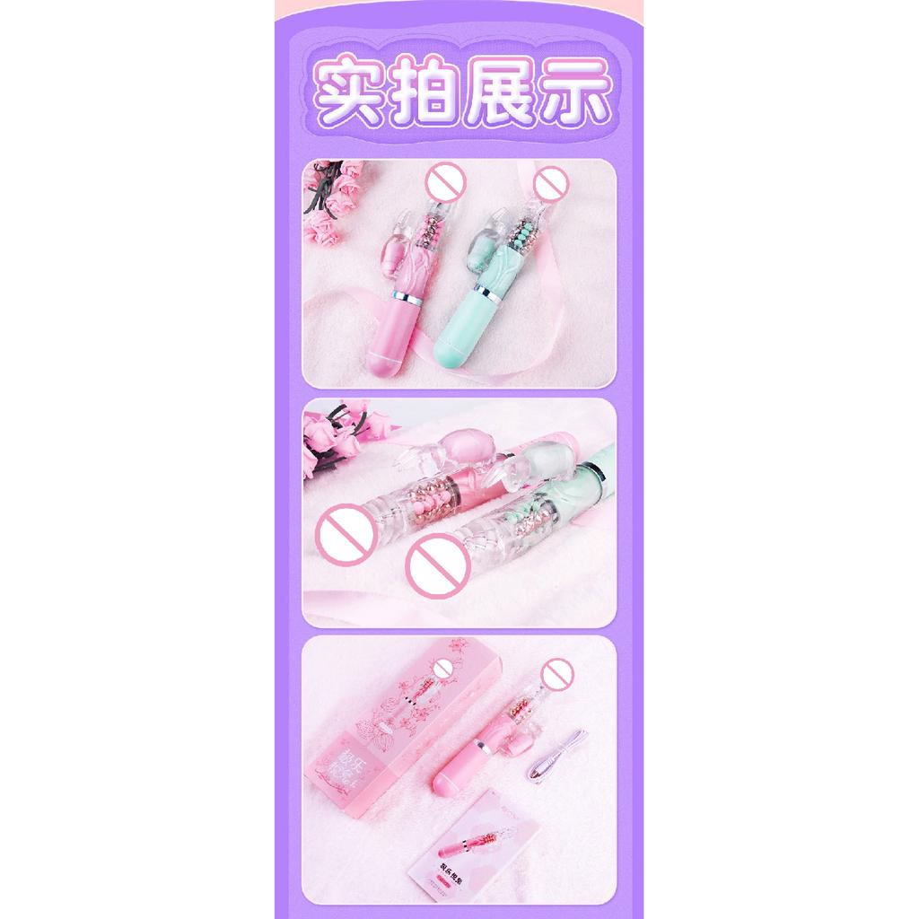 Rotating Bead Vibrator Female Retractable Masturbation Massage Stick Adult Sex Props Sexy Toys Masturbator Dildos Sex