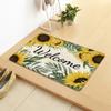 Flowers Household Door Mat Kitchen Absorbent Floor Mat Bathroom Non-Slip Mat Bedroom Living Room Carpet