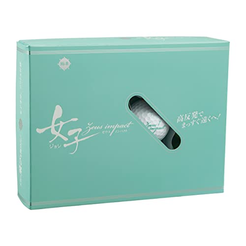 Kasco Zeus Impact Women's 3 Golf Balls, Pearl White