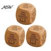 Natural Wood Reading Gift Wooden Decision Dice, 6-Sided Engraved Quotes Prompt, Library Habit Organizer Charm, Fun Companion Book Lover Dice