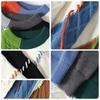 Loose Fit Japanese Style Color Block Thick Knit Sweater Unisex