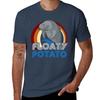 Floaty Potatoes Vintage Unisexatee Gift Tshirt Quick Dry Light Sports Tshirt